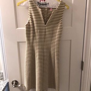 Lily Pulitzer Gold & White Striped Dress